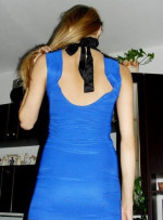 Modré šaty – fotka 2